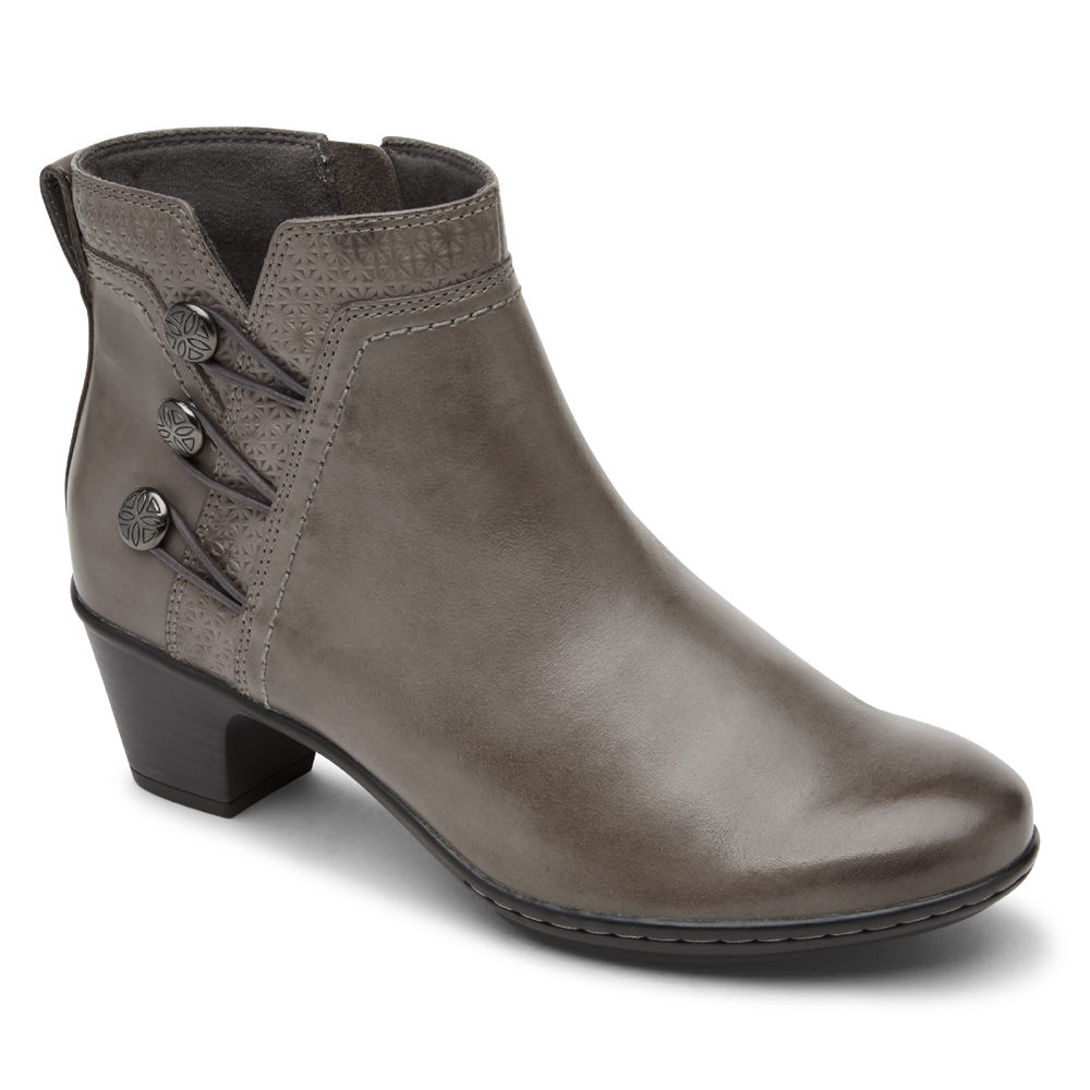 Rockport Boots For Womens Grey - Cobb Hill Kailyn Ankle - BH7214086